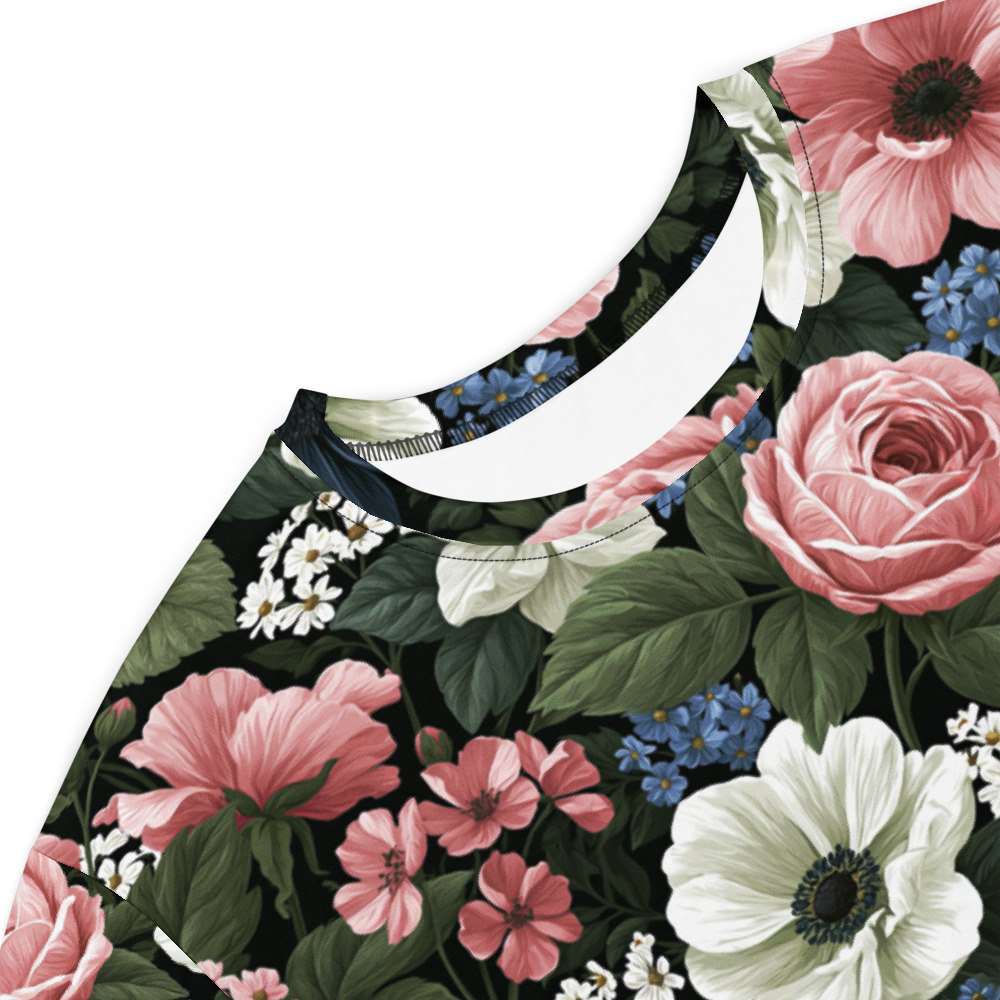 pink rose t shirt dress T-Shirt Dress