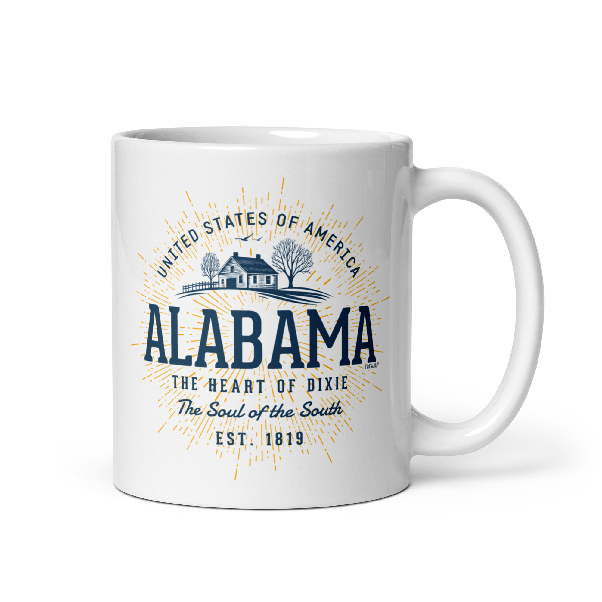 Retro Alabama Coffee Mug by Treaja - Treaja.com