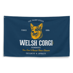 Pembroke Welsh Corgi Banner Vintage-Style Wall Decor by Treaja® - Image 3